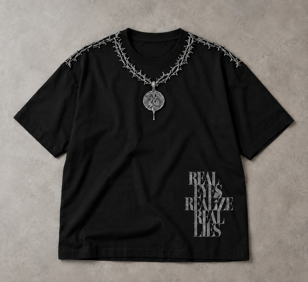 Concert Oversized Tee Detachable Sleeves Black-Women