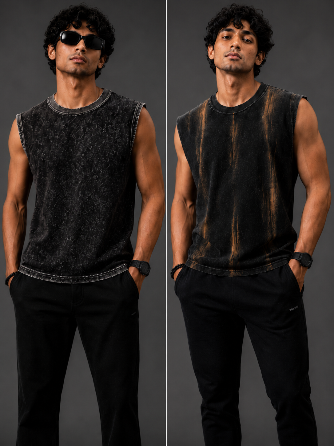 Pack Of 2 Vest PMBlack + VDBlack - Men's Combo