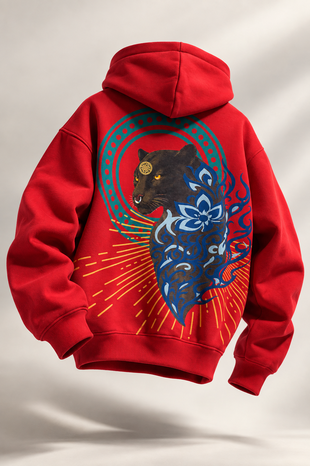 Veerya Handcrafted Hoodie Red-Men
