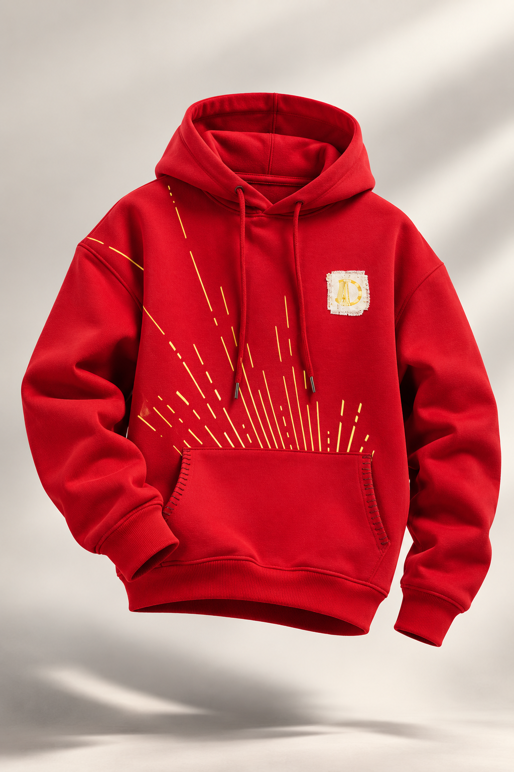 Veerya Handcrafted Hoodie Red-Men