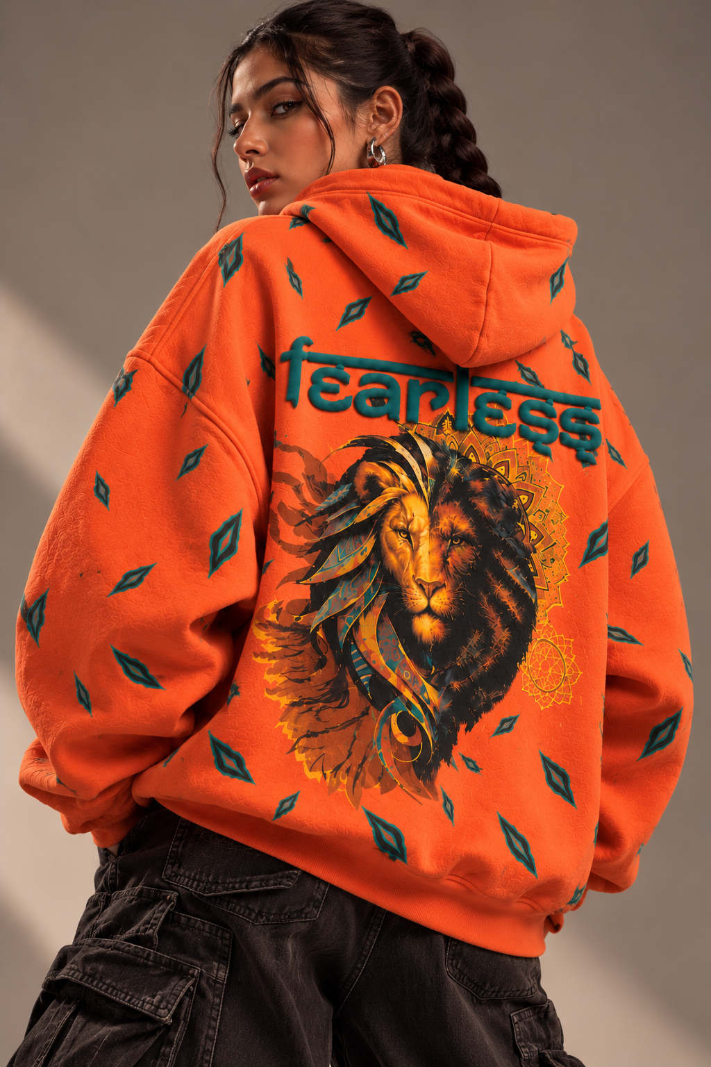 Tejas Handcrafted Hoodie Melon-Women