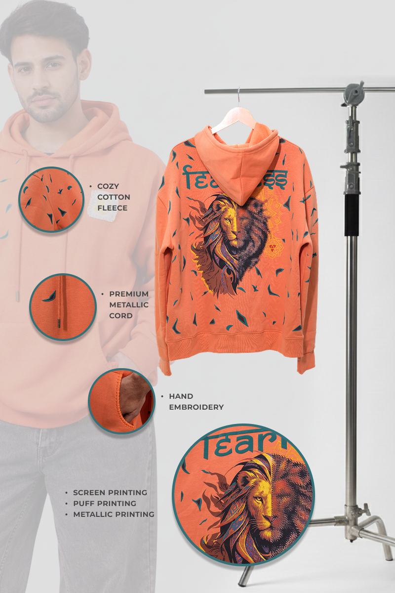 Tejas Handcrafted Hoodie Melon-Men