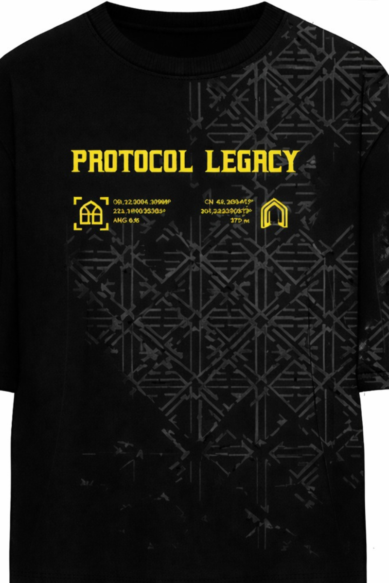 Protocol Oversized Black Tee - Women