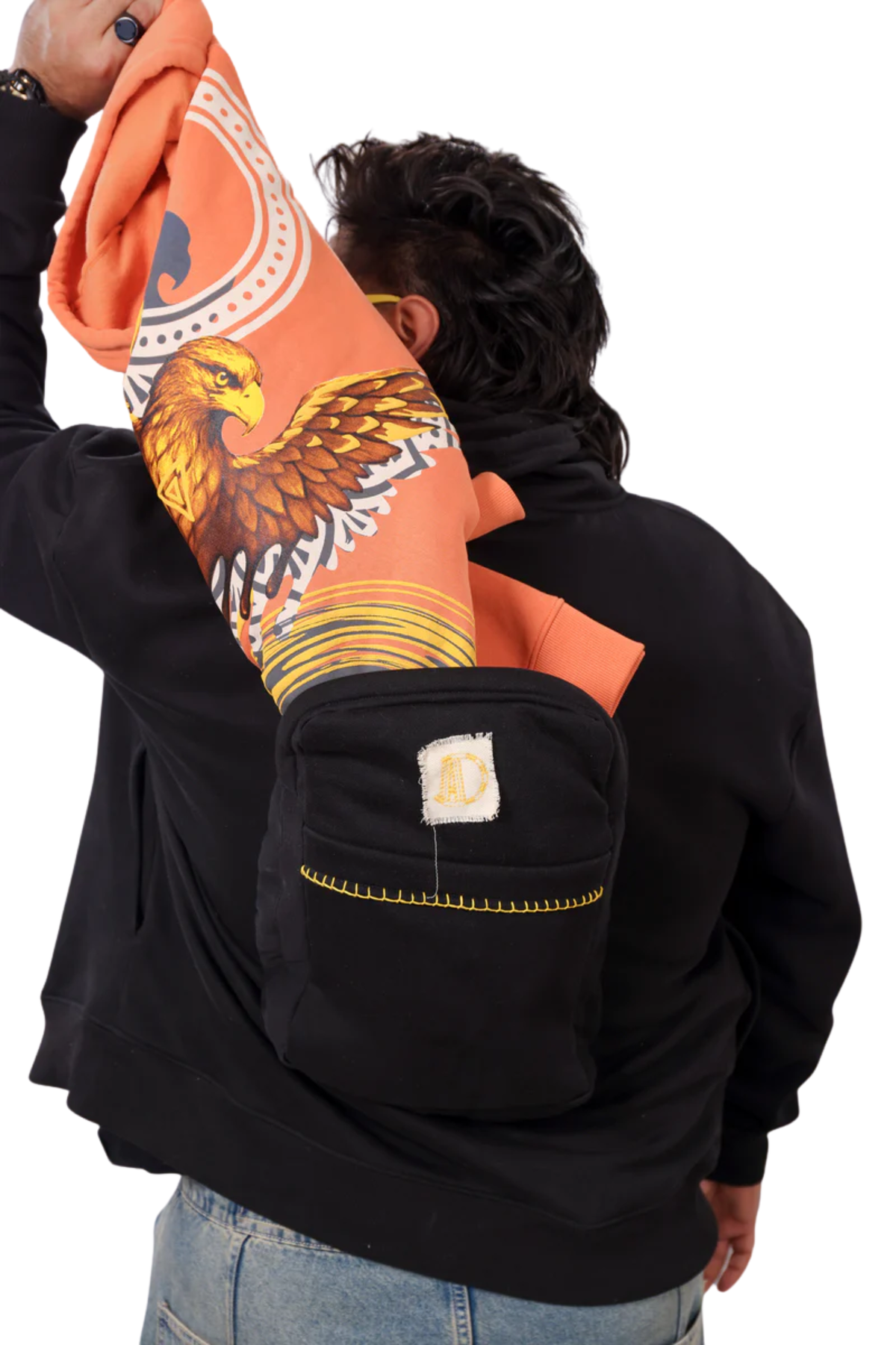 Safarnama Concert BagPack Black hoodie - Men