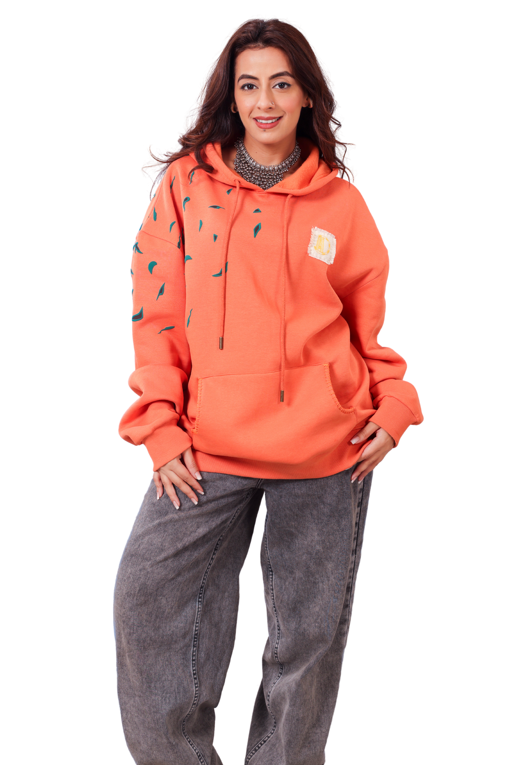 Tejas Handcrafted Hoodie Melon-Women