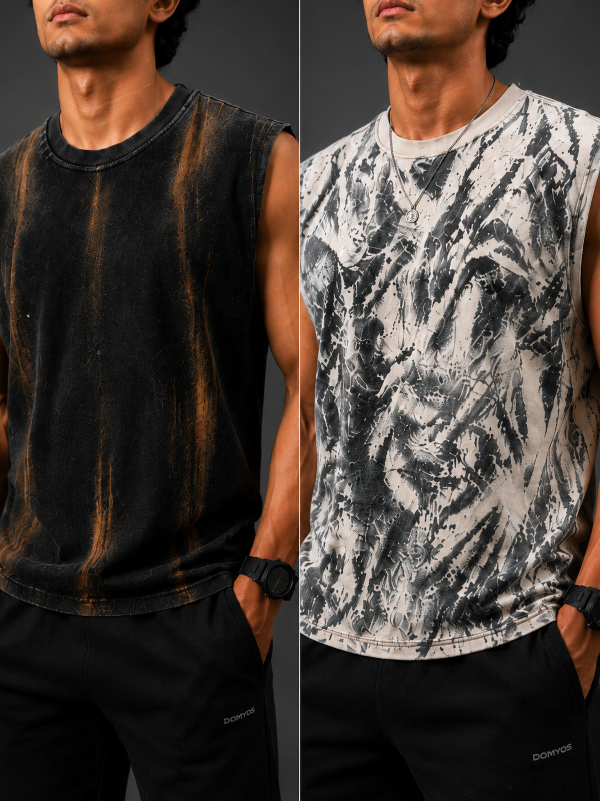 Pack Of 2 Vest VDBlack + KFWhite - Men's Combo