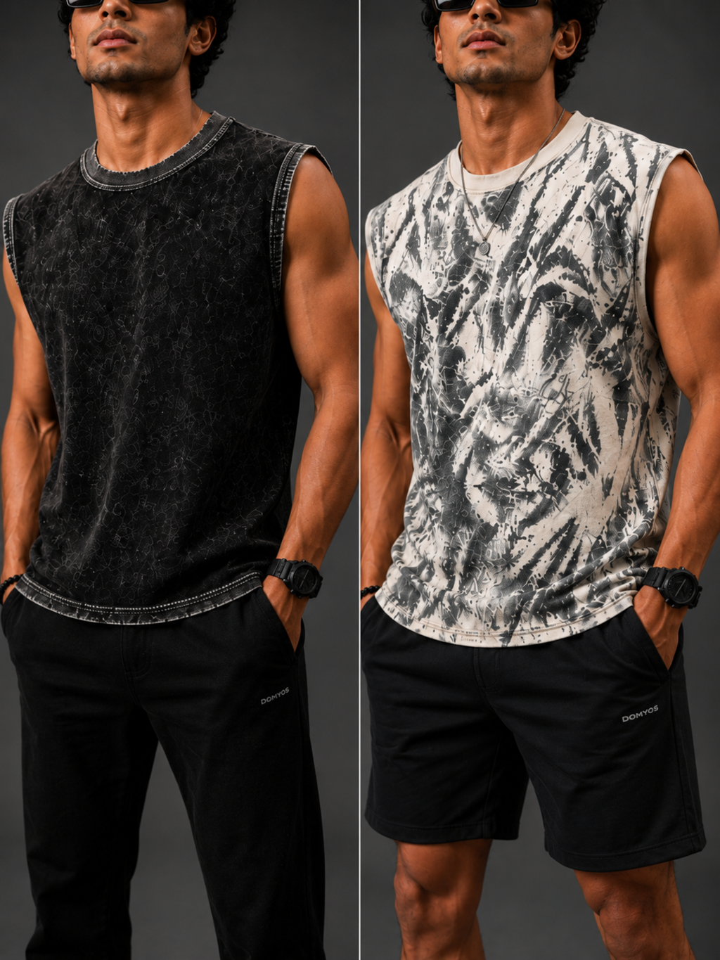 Pack Of 2 Vest PMBlack + KFWhite - Men's Combo