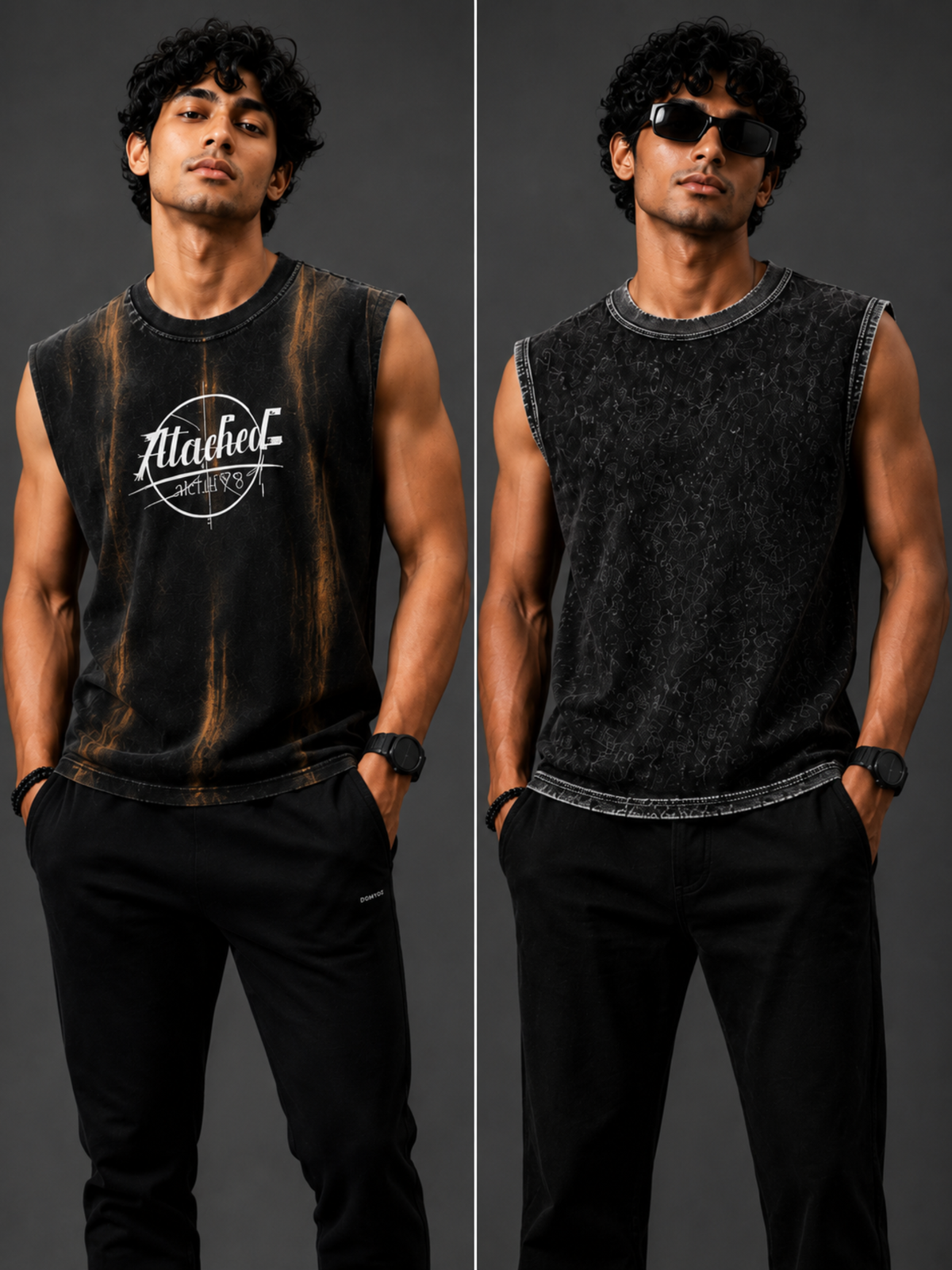 Pack Of 2 Vest ALBlack + PMBlack - Men's Combo