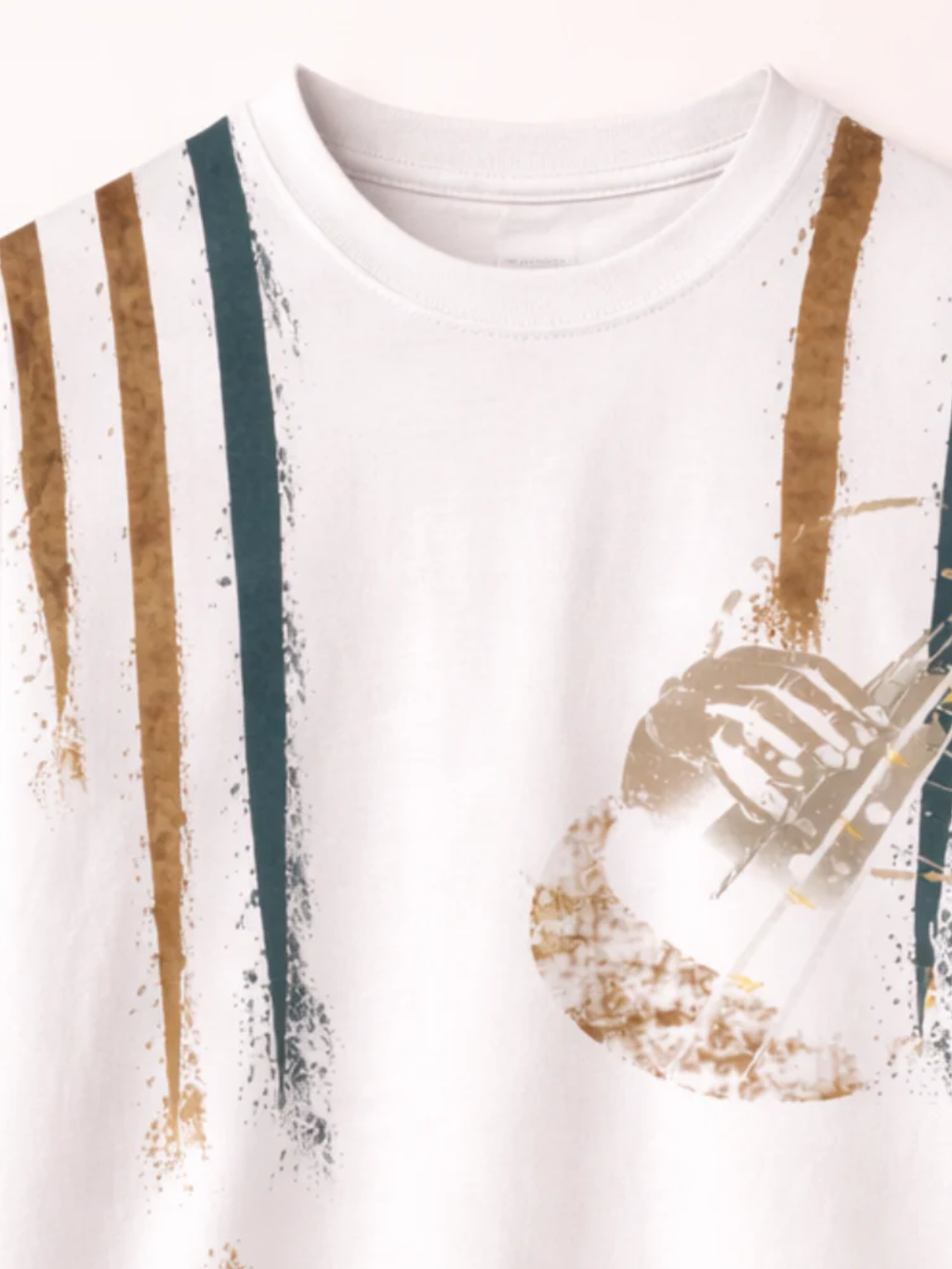 Strings Oversized White Tee - Women