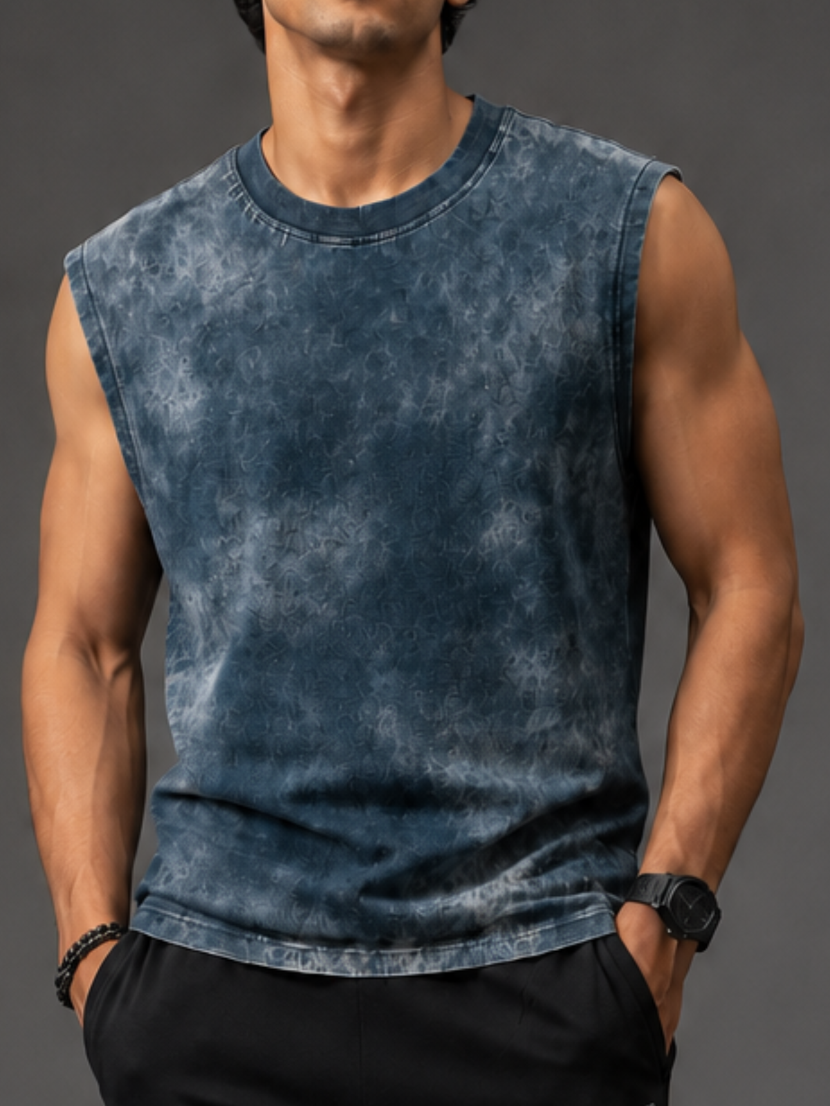 Pack Of 2 Vest OBlue + VDBlack - Men's Combo