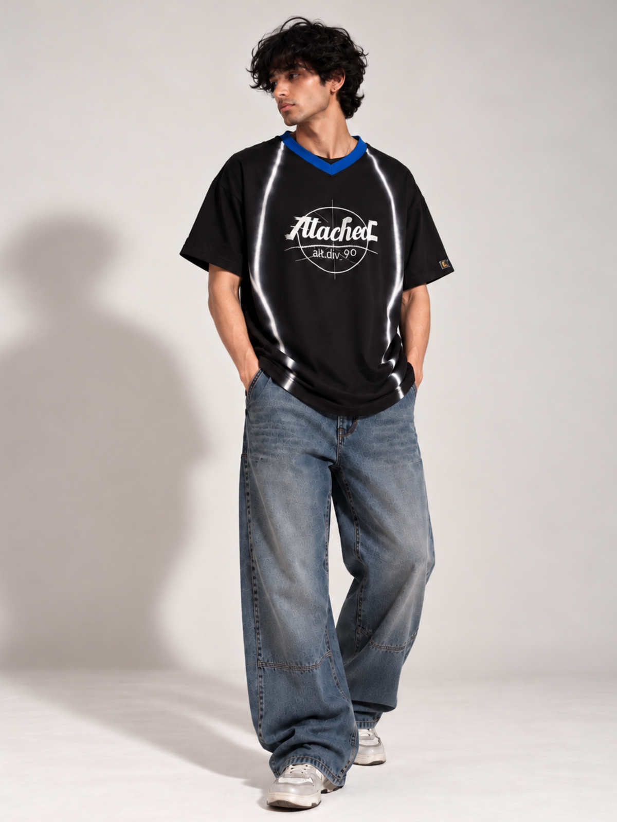 Jersey 2.0 Oversized Tee Detachable Sleeves Black-Men