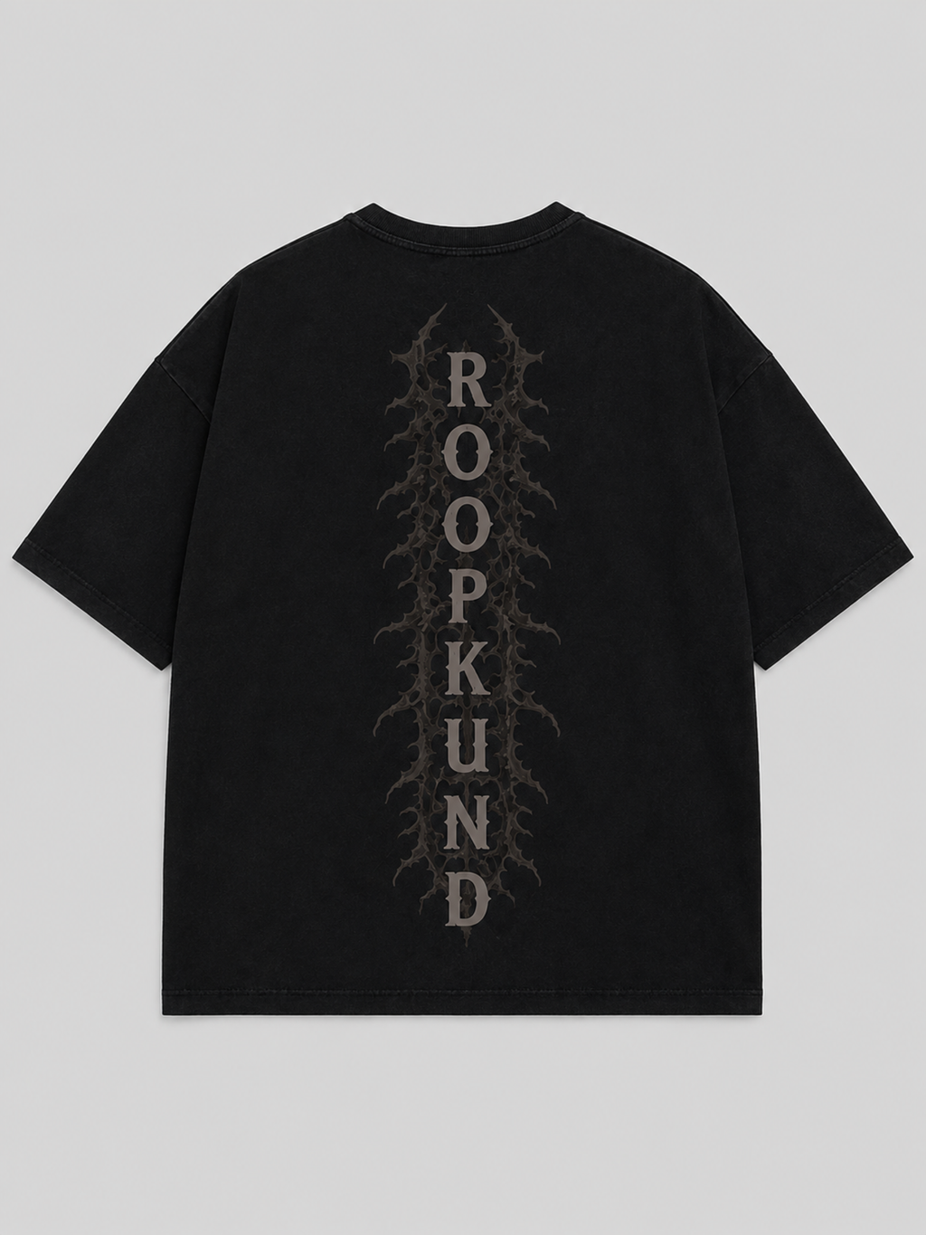 Roopkund Skull Black Oversized Tee - Women