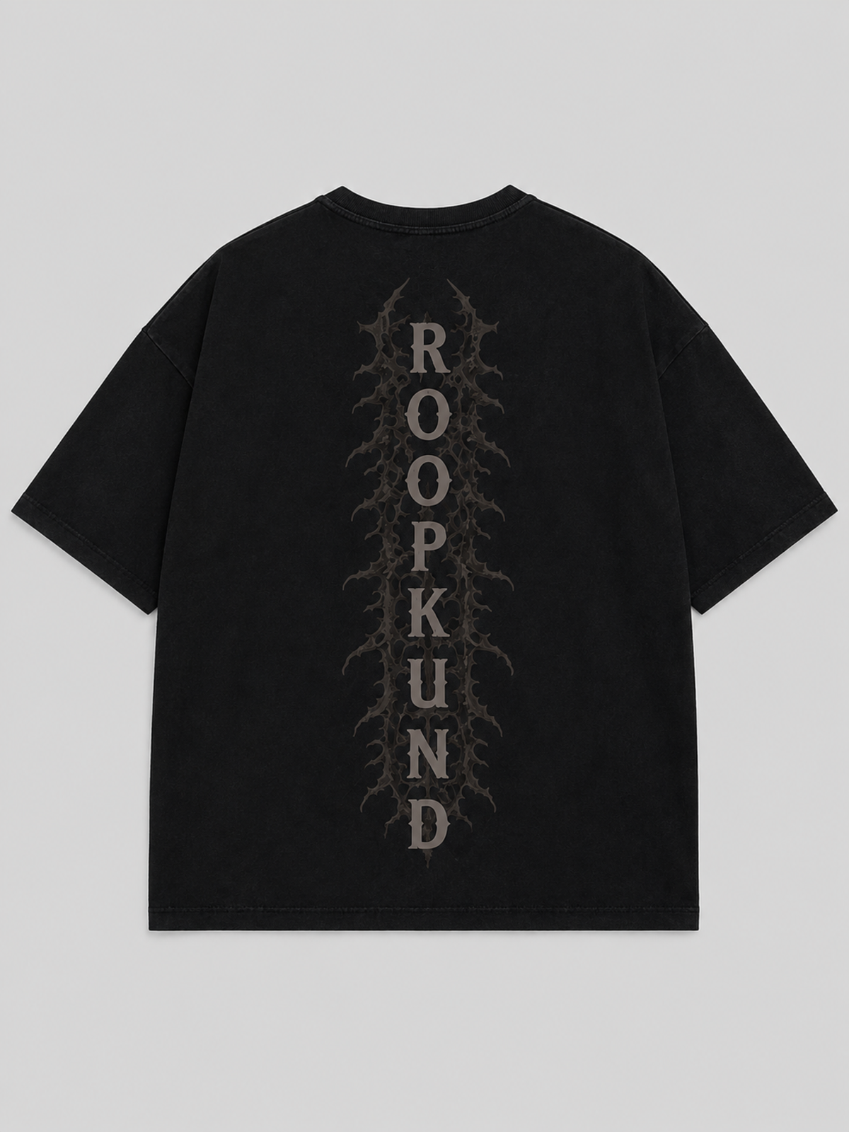 Roopkund Skull Black Oversized Tee - Women