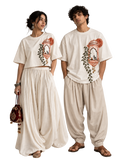Angan Oversized Tee+CropTop-Couple Combo