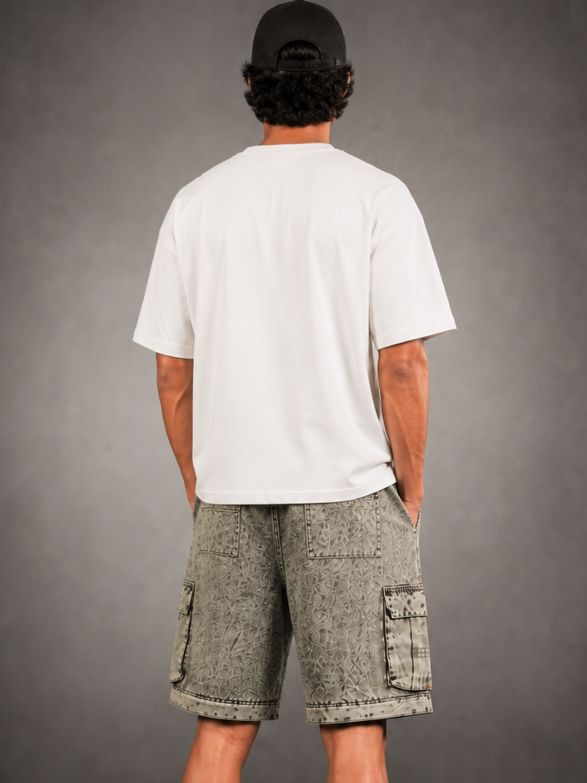 Algae Multi Functional Cargo n Shorts Green - Men