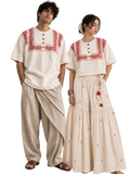 Karigari Oversized Tee+CropTop-Couple Combo