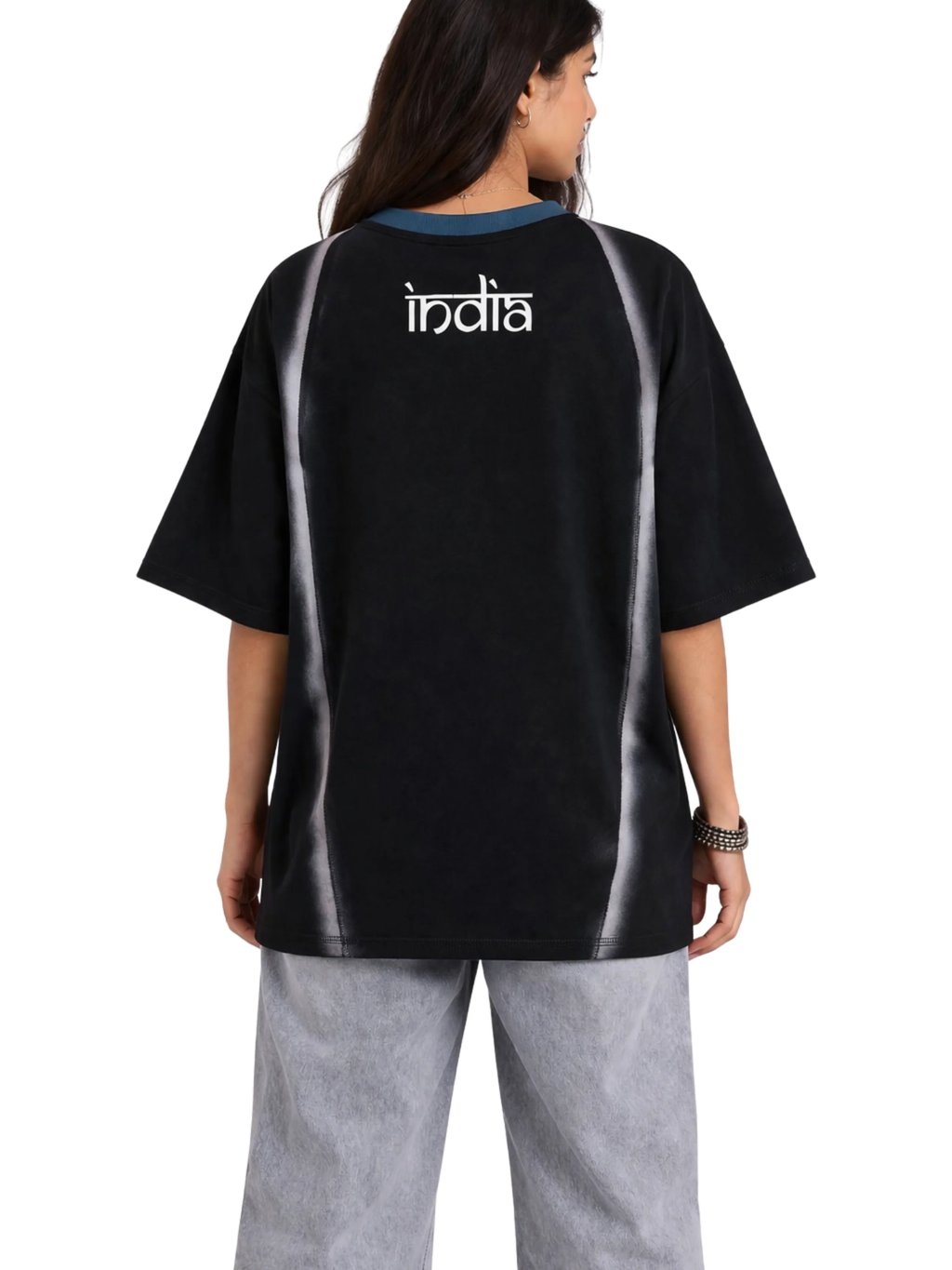 Oversized Black Jersey - Women
