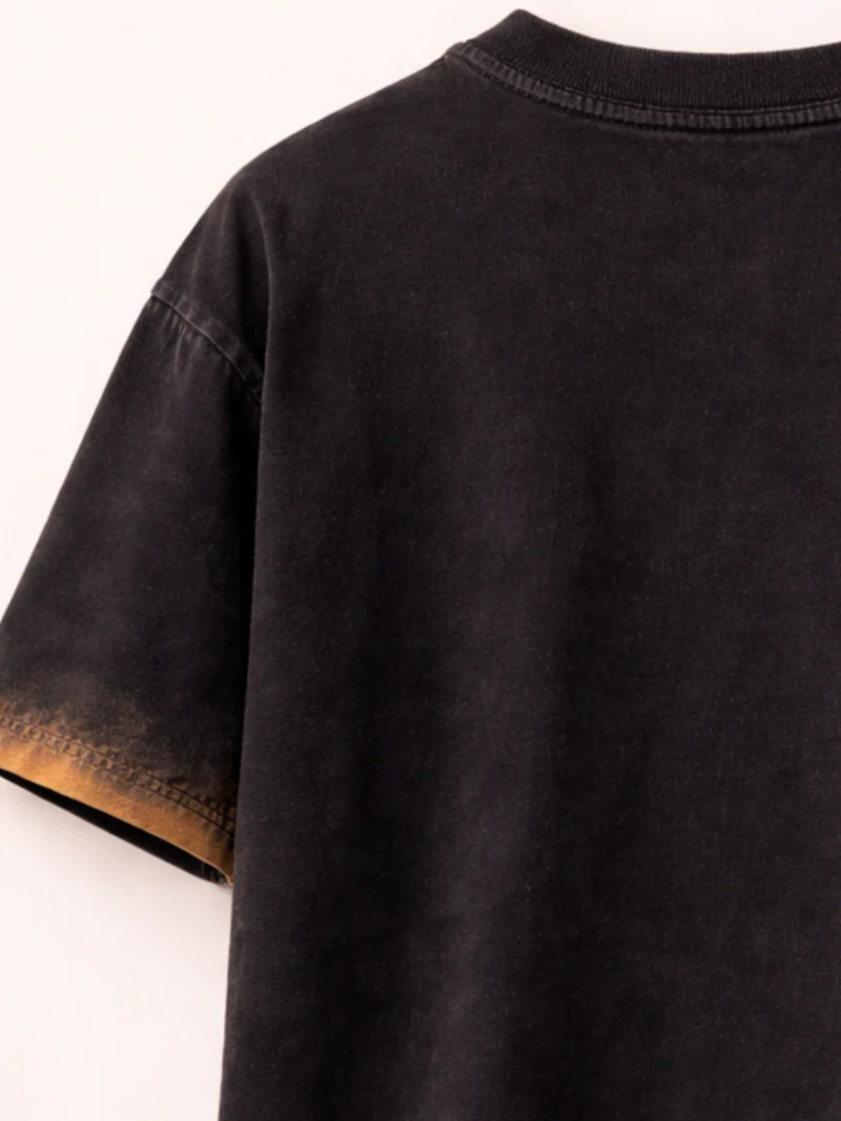 String Oversized Black Tee-Women