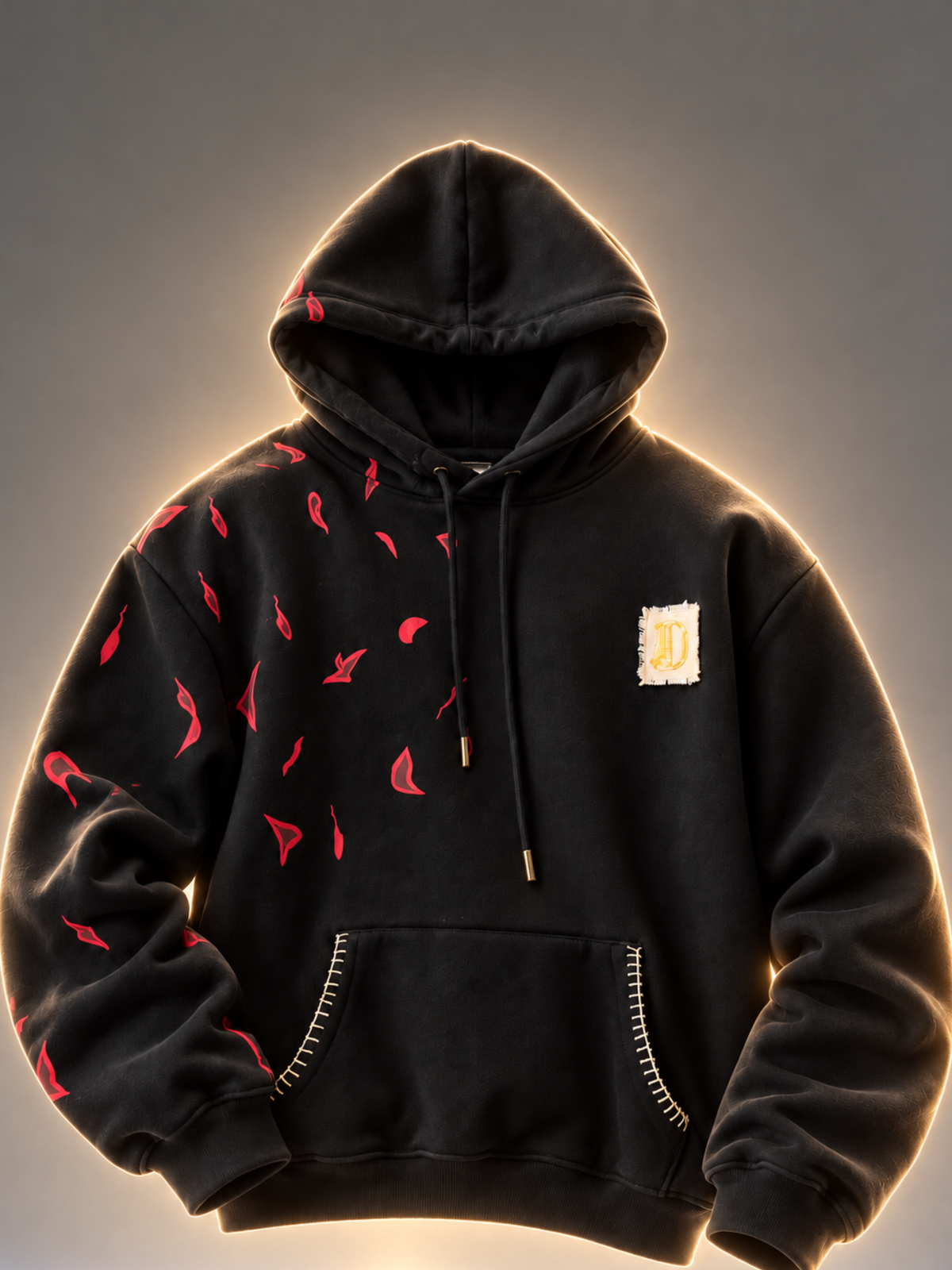 Tejas Handcrafted Hoodie Black-Men