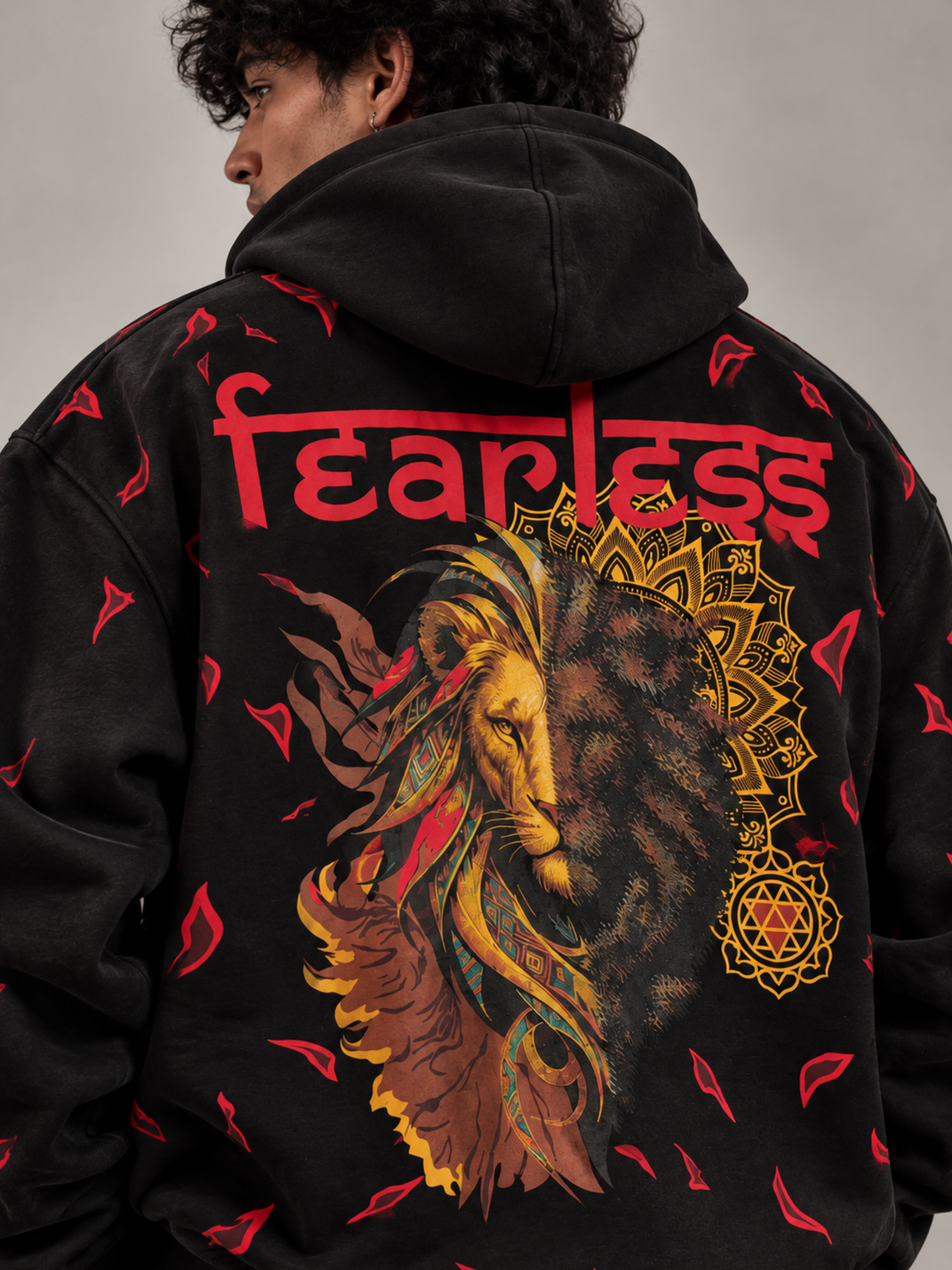 Tejas Handcrafted Hoodie Black-Men