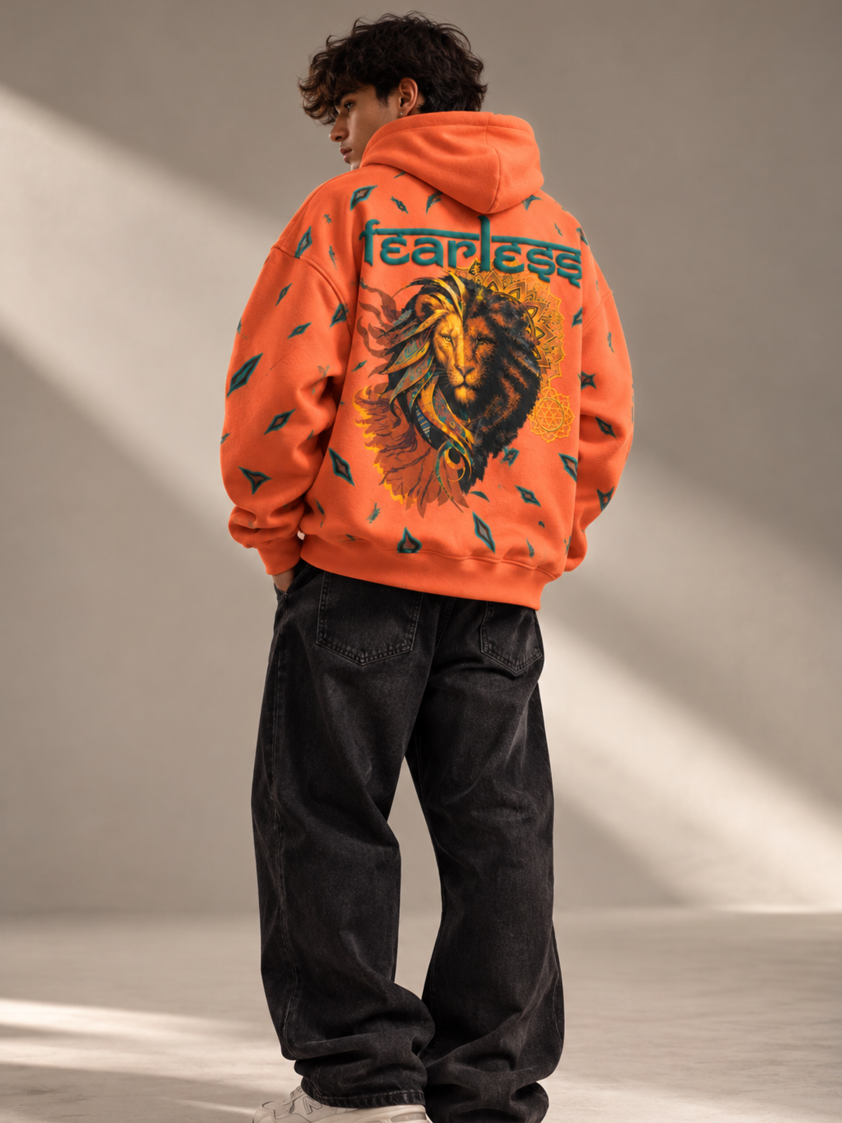 Tejas Handcrafted Hoodie Melon-Men