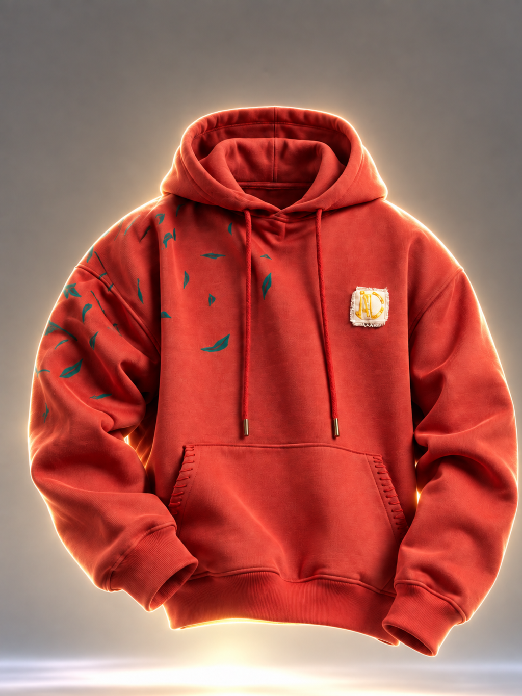 Tejas Handcrafted Hoodie Rusty Red-Men
