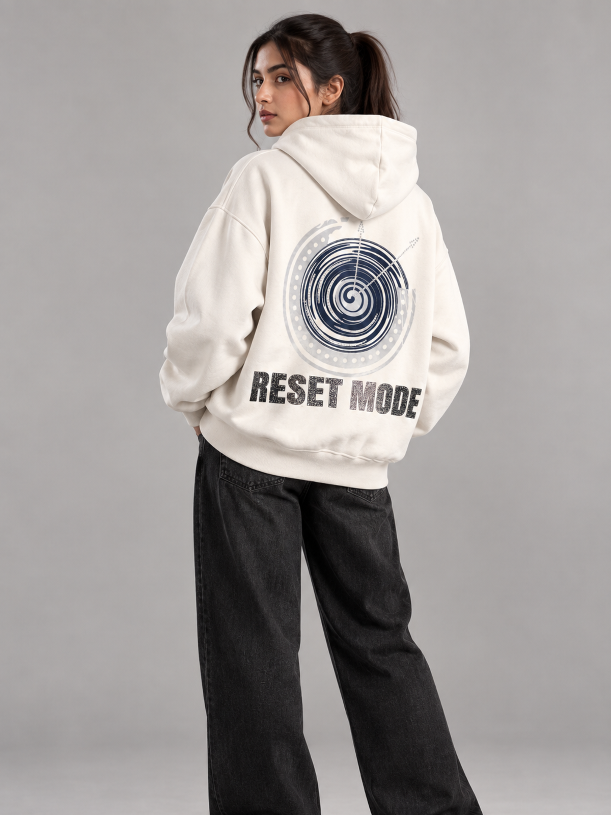 Reset 2027 Handcrafted Hoodie White - Women