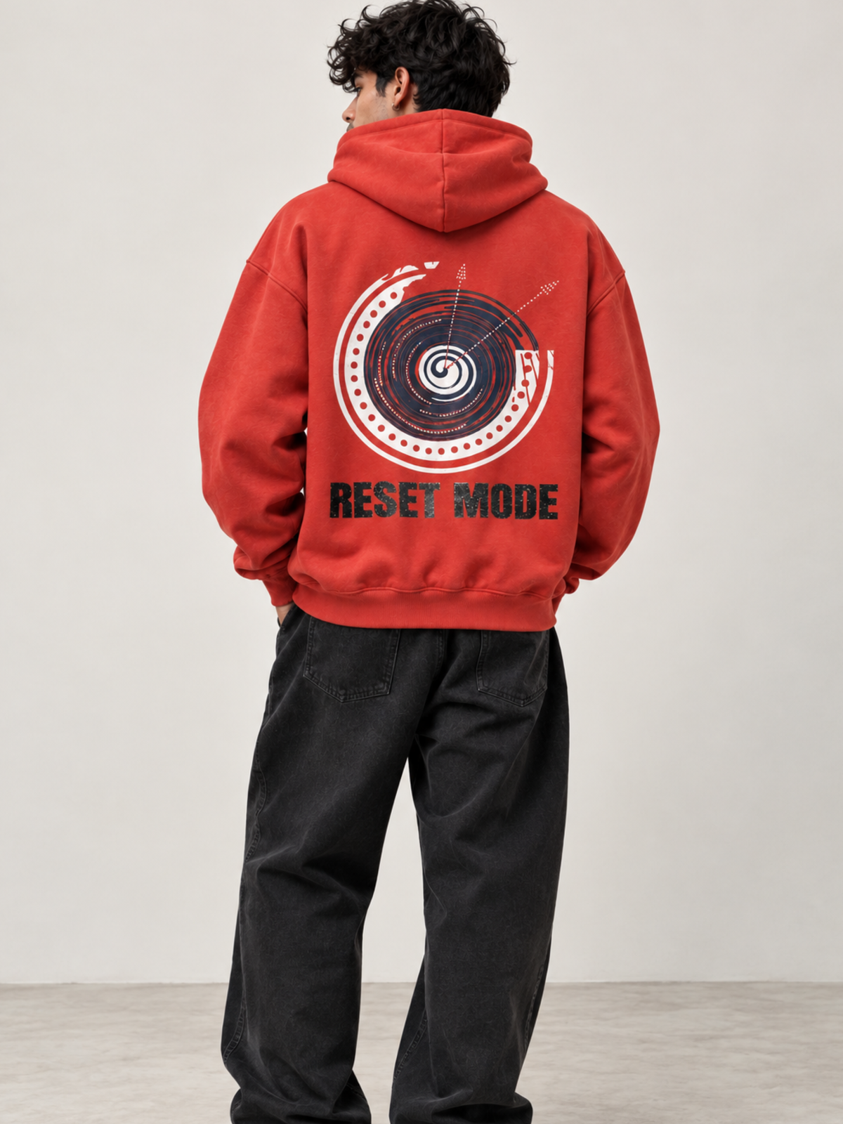 Reset 2027 Handcrafted Hoodie Rusty Red - Men