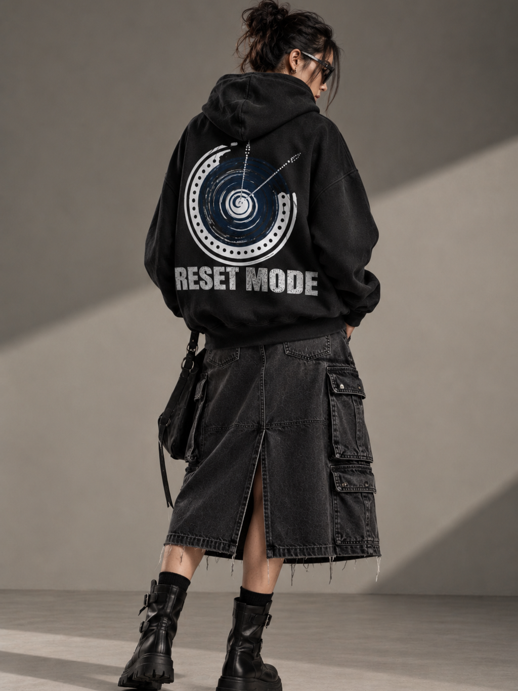 Reset 2027 Handcrafted Hoodie Black - Women