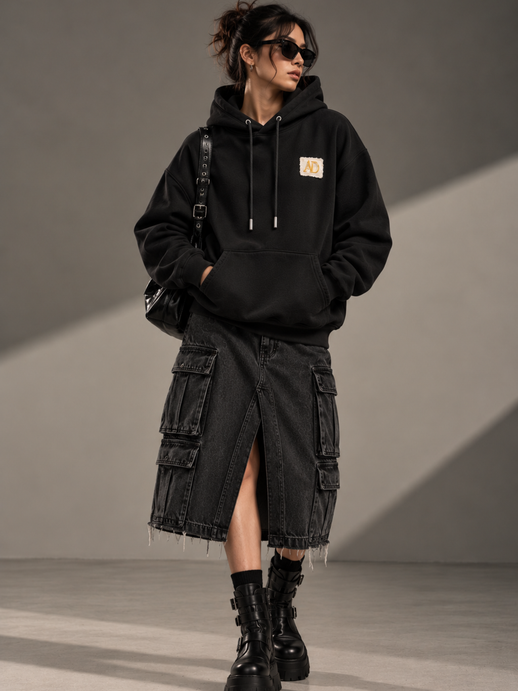 Reset 2027 Handcrafted Hoodie Black - Women