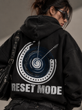 Reset 2027 Handcrafted Hoodie Black - Women
