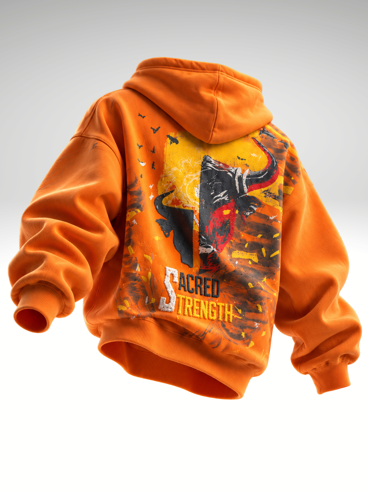 Saahas Handcrafted Hoodie Orange Melon - Men