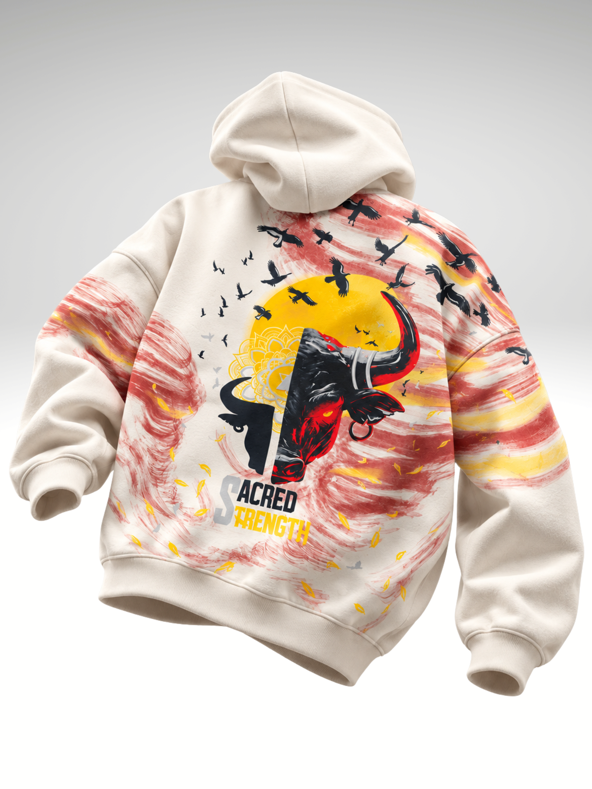 Saahas Handcrafted Hoodie White - Women