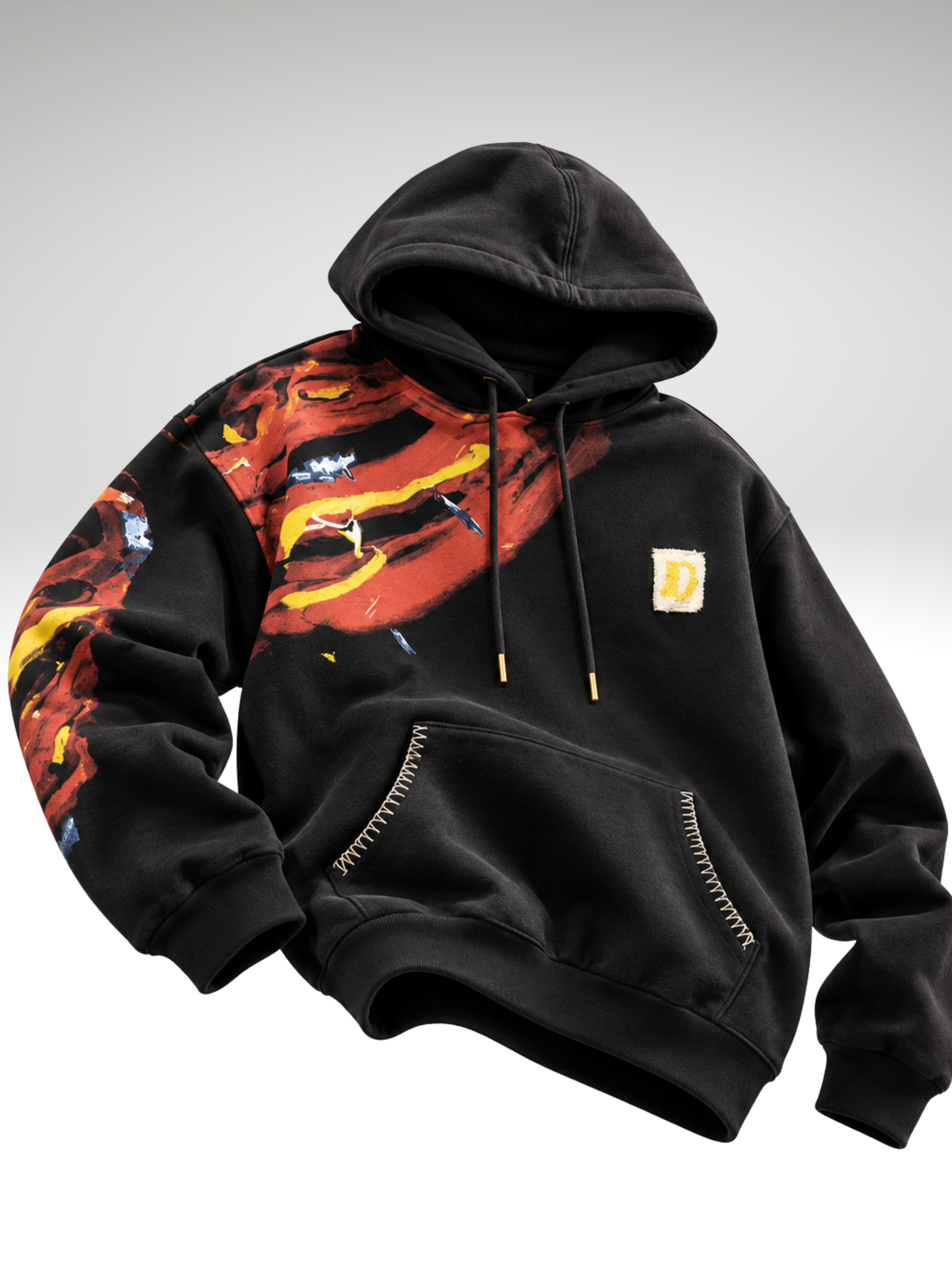 Saahas Handcrafted Hoodie Black - Women