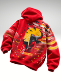 Saahas Handcrafted Hoodie Red - Women