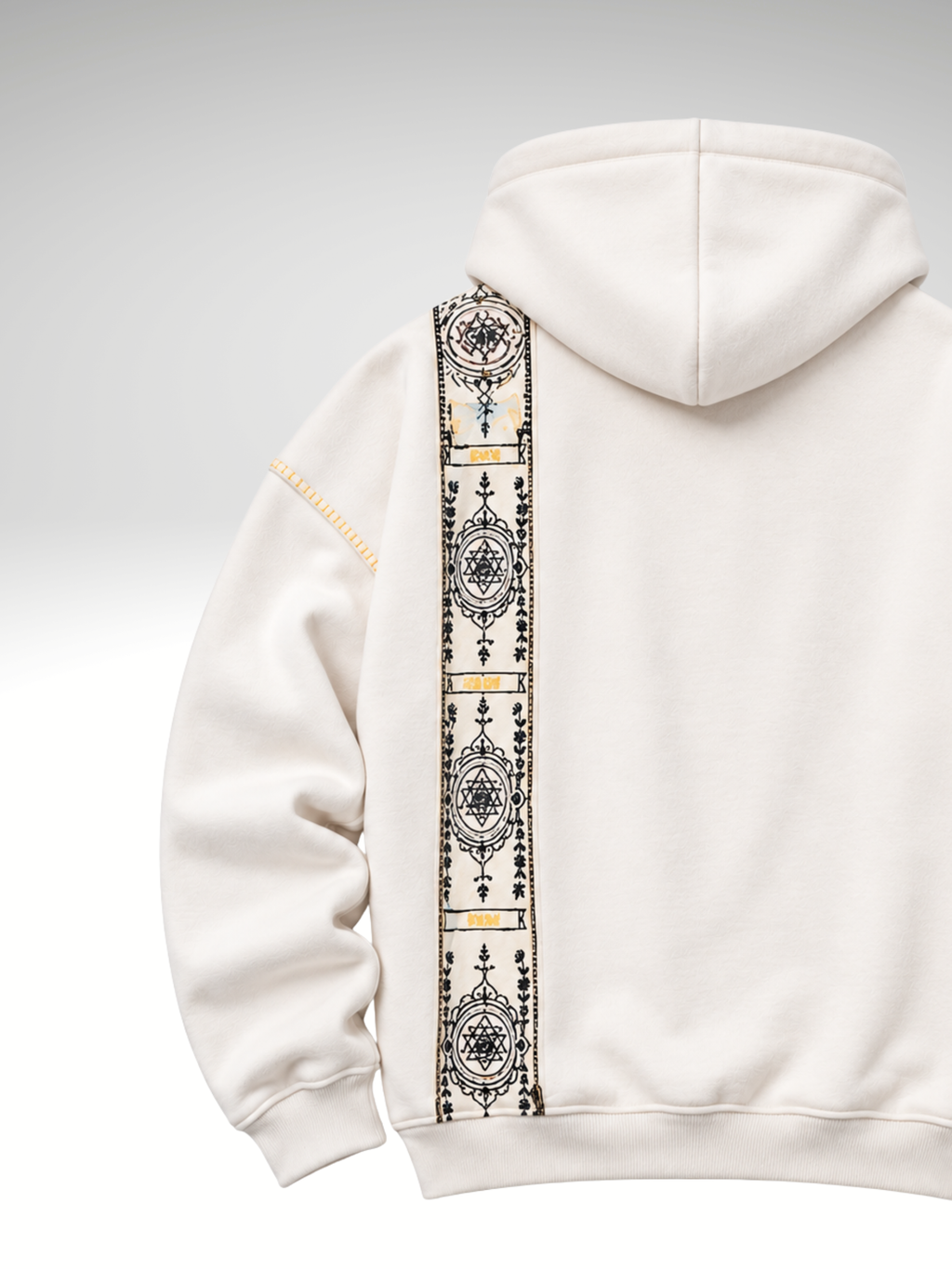 Cosmic Hoodie-Flared  Stylised White Coordset - Women