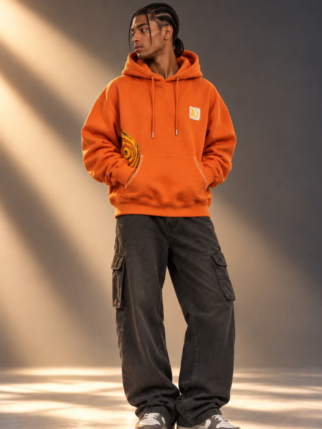 Shaurya Handcrafted Hoodie Melon-Men