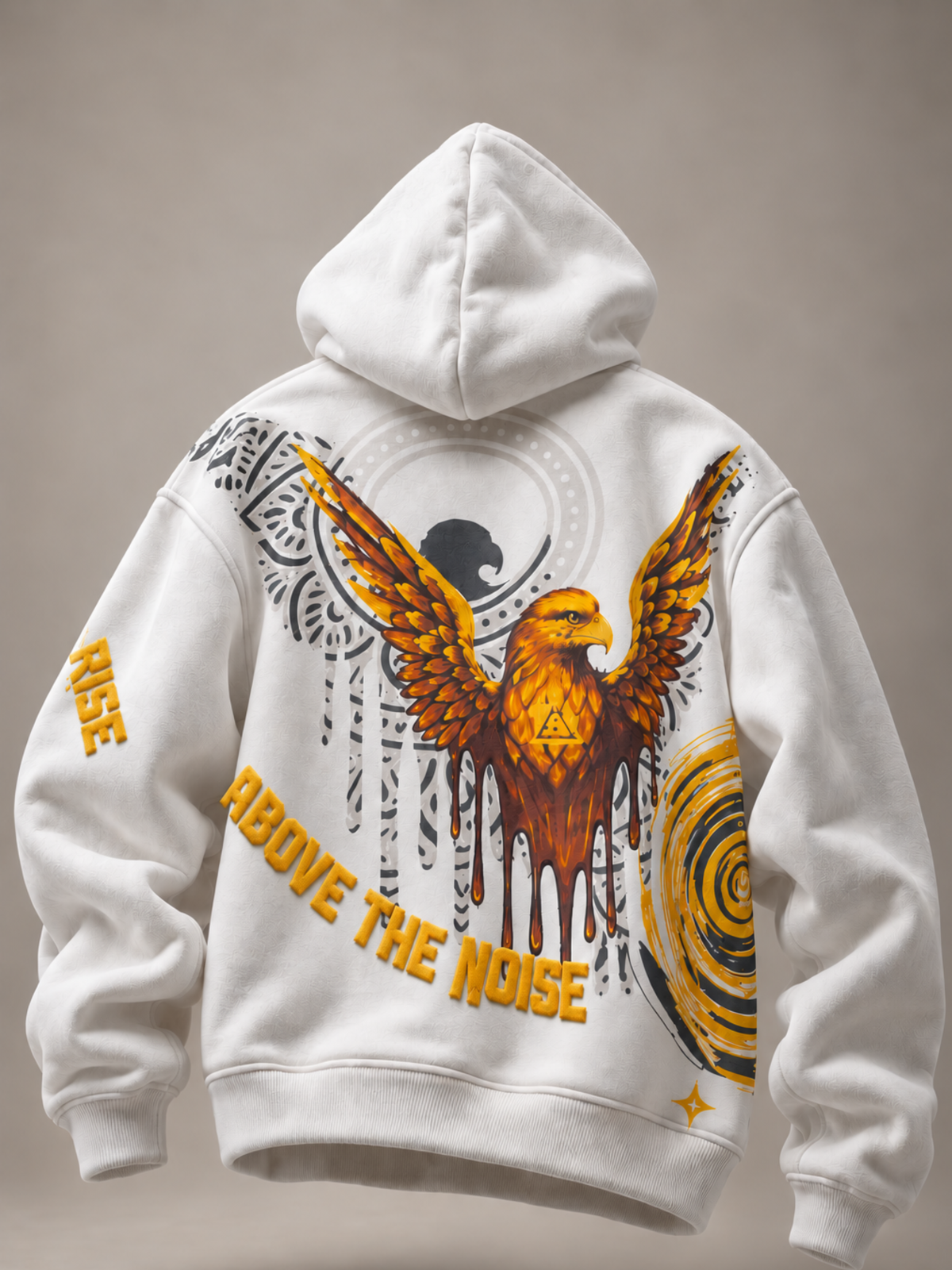 Shaurya Handcrafted Hoodie White-Women
