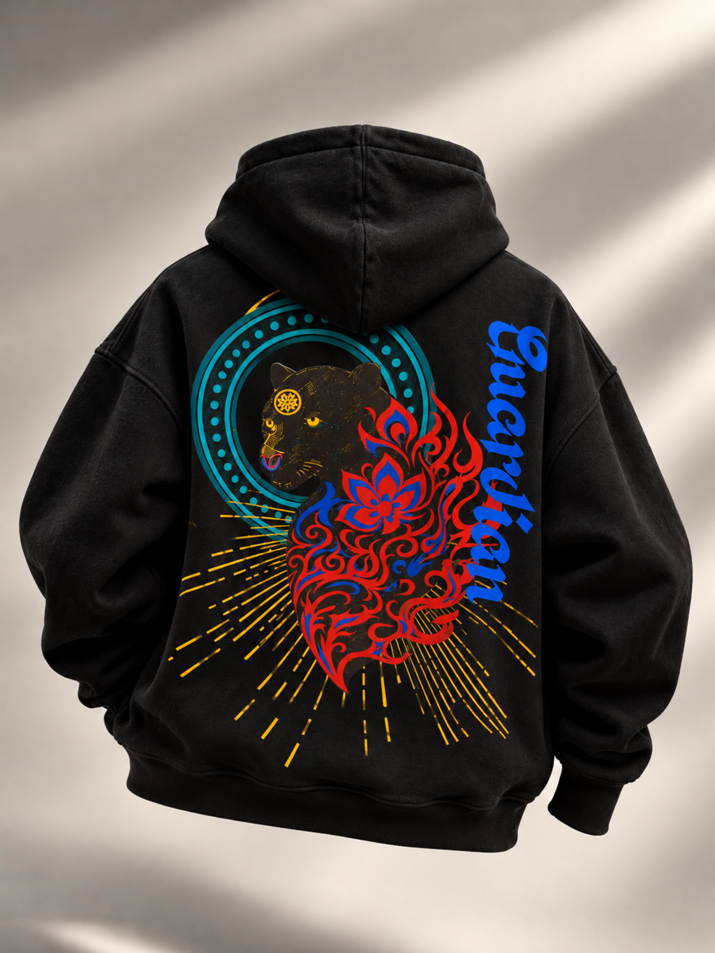 Veerya Handcrafted Hoodie Black-Men