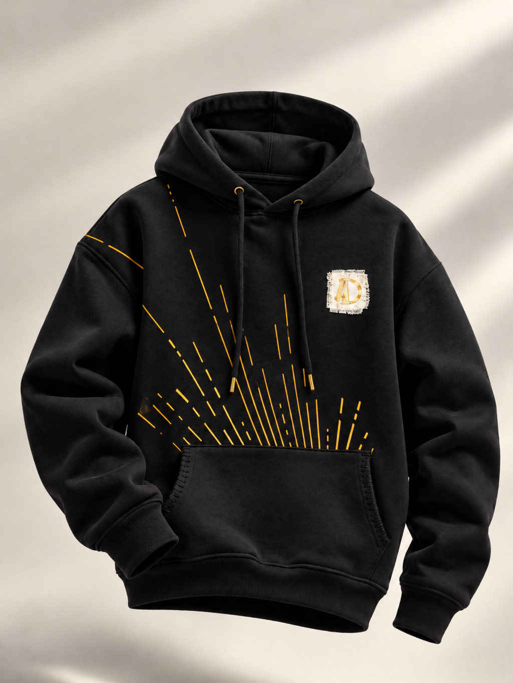 Veerya Handcrafted Hoodie Black-Men
