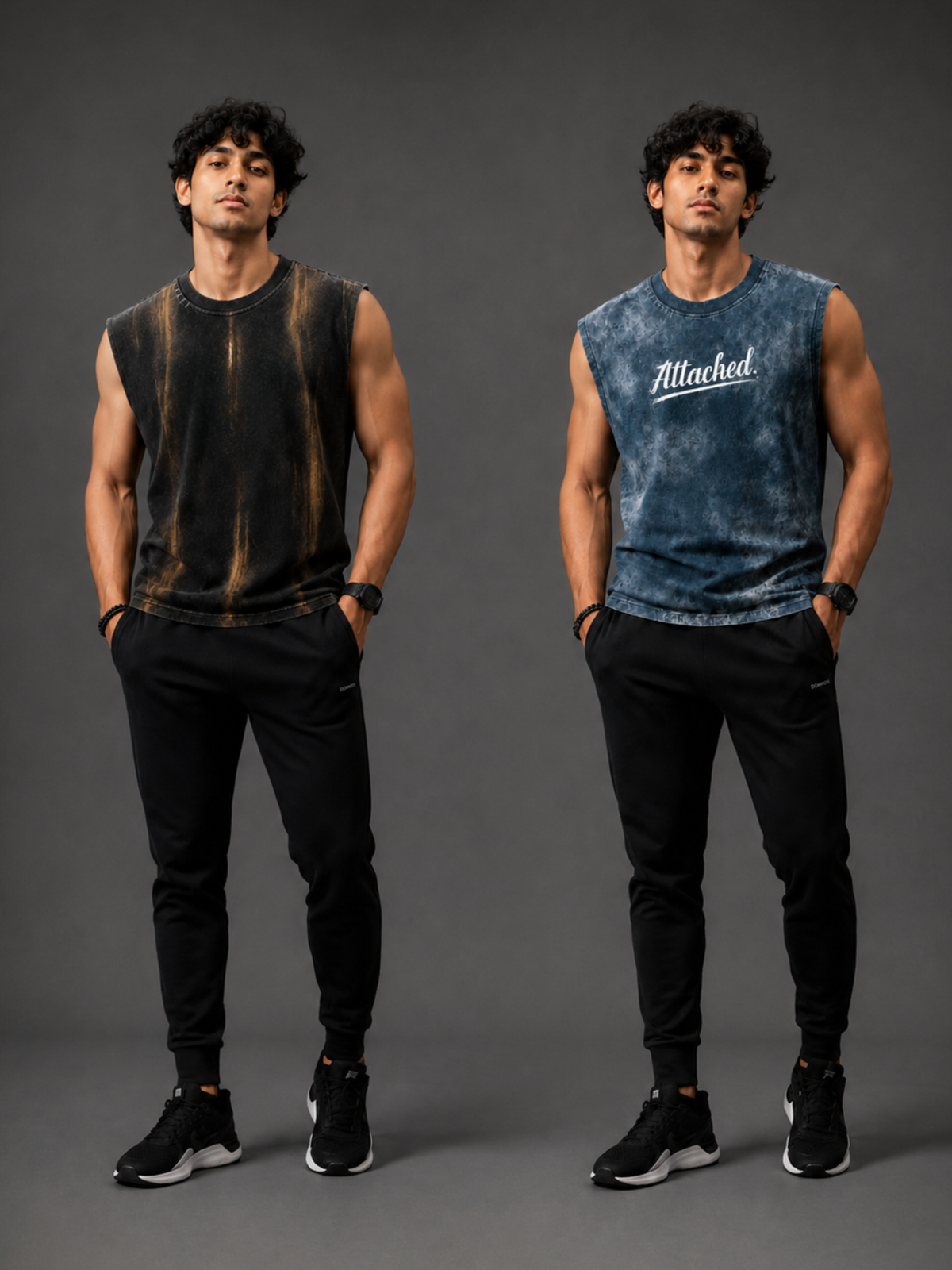 Pack Of 2 Vest FOBlue + VDBlack - Men's Combo