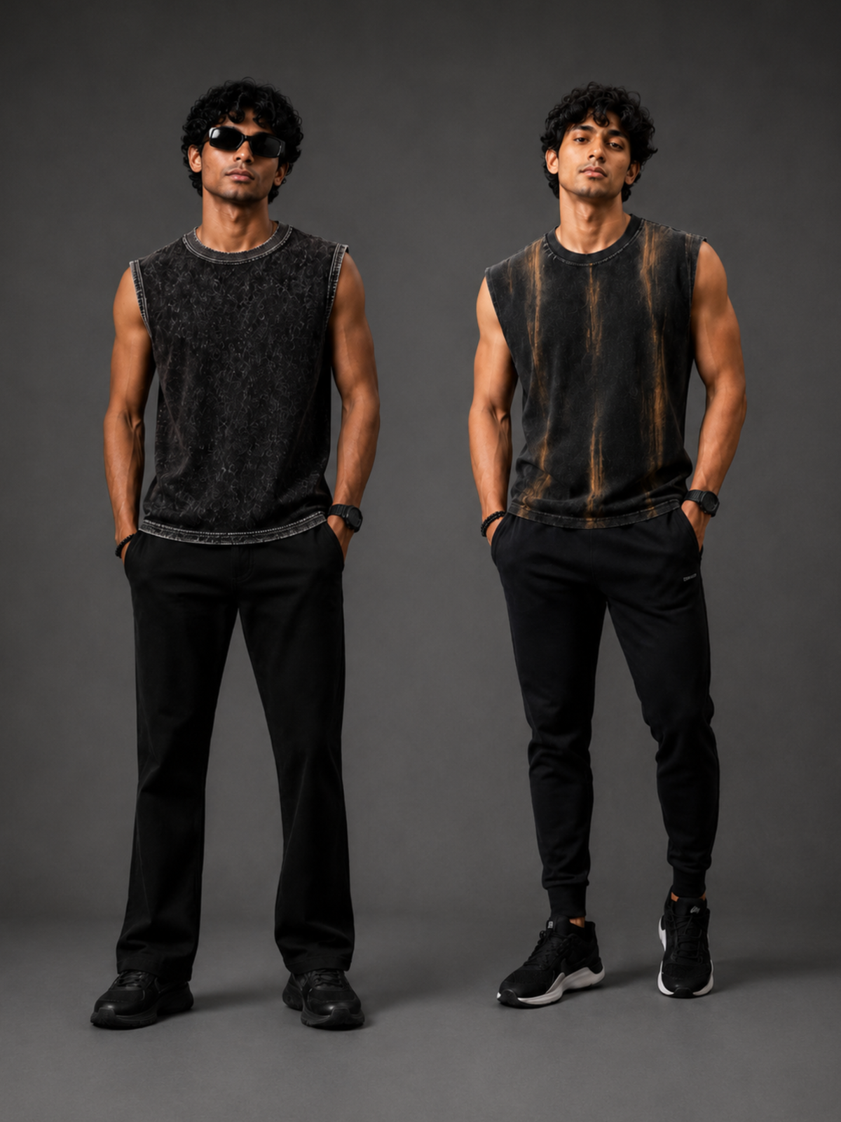 Pack Of 2 Vest PMBlack + VDBlack - Men's Combo