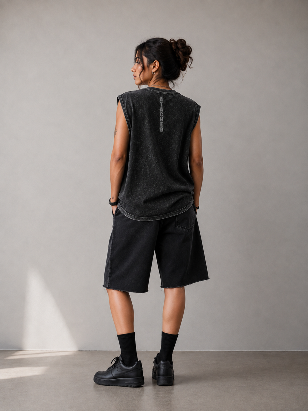 PulseMax Black Athletic Vest - Women