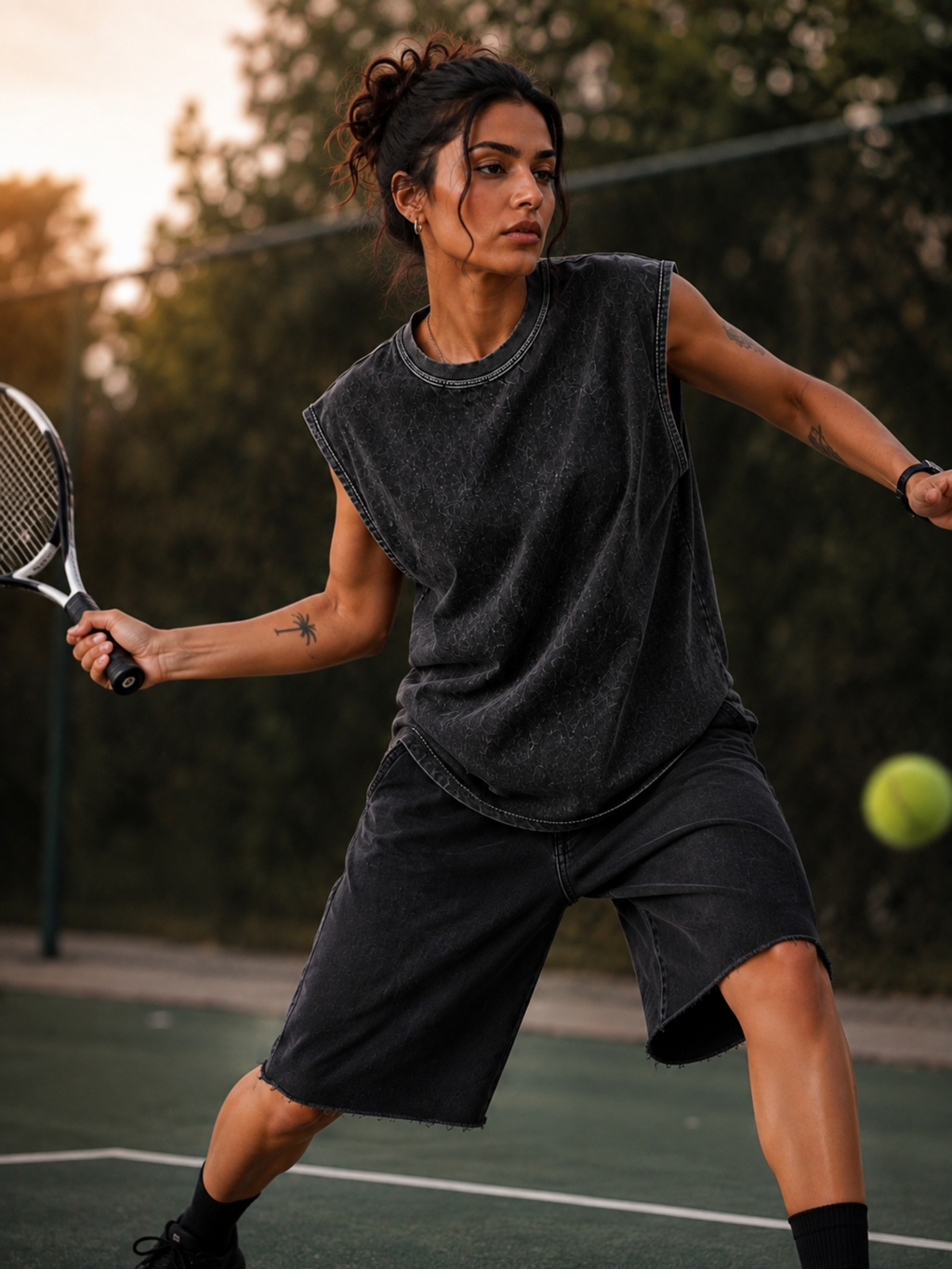 PulseMax Black Athletic Vest - Women