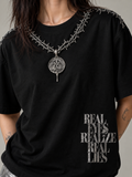 Real Lies Oversized Tee Black - Women