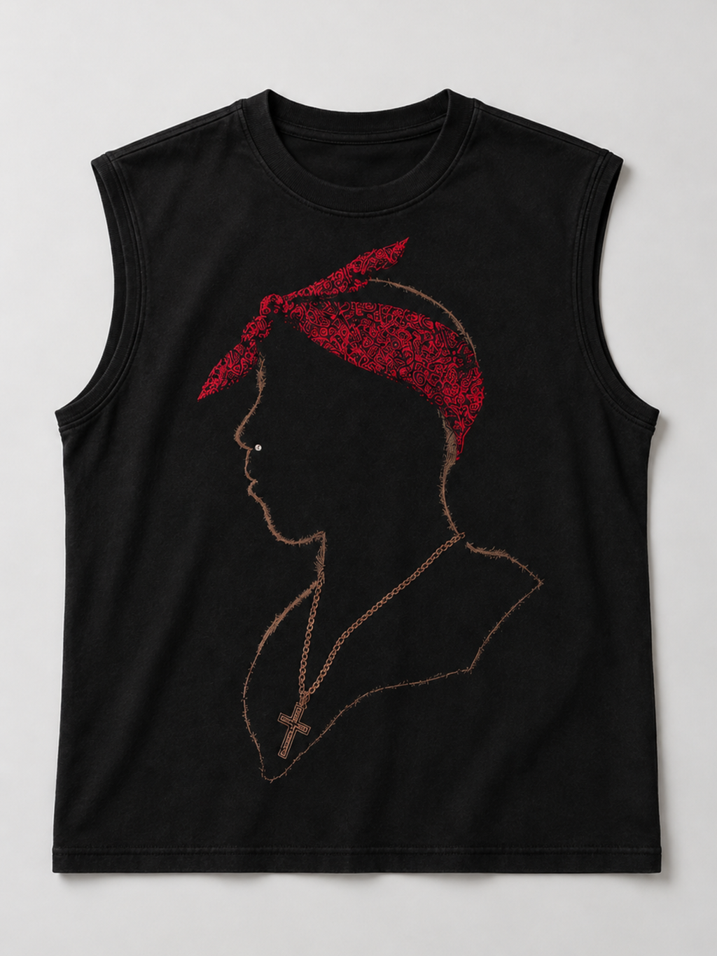 Matte Black Vest - Women