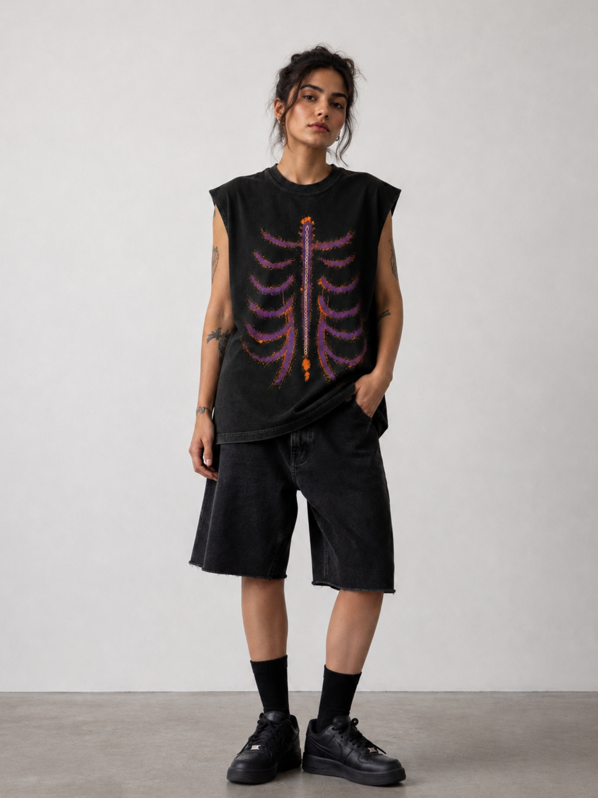 The RibCage Vest Black - Women