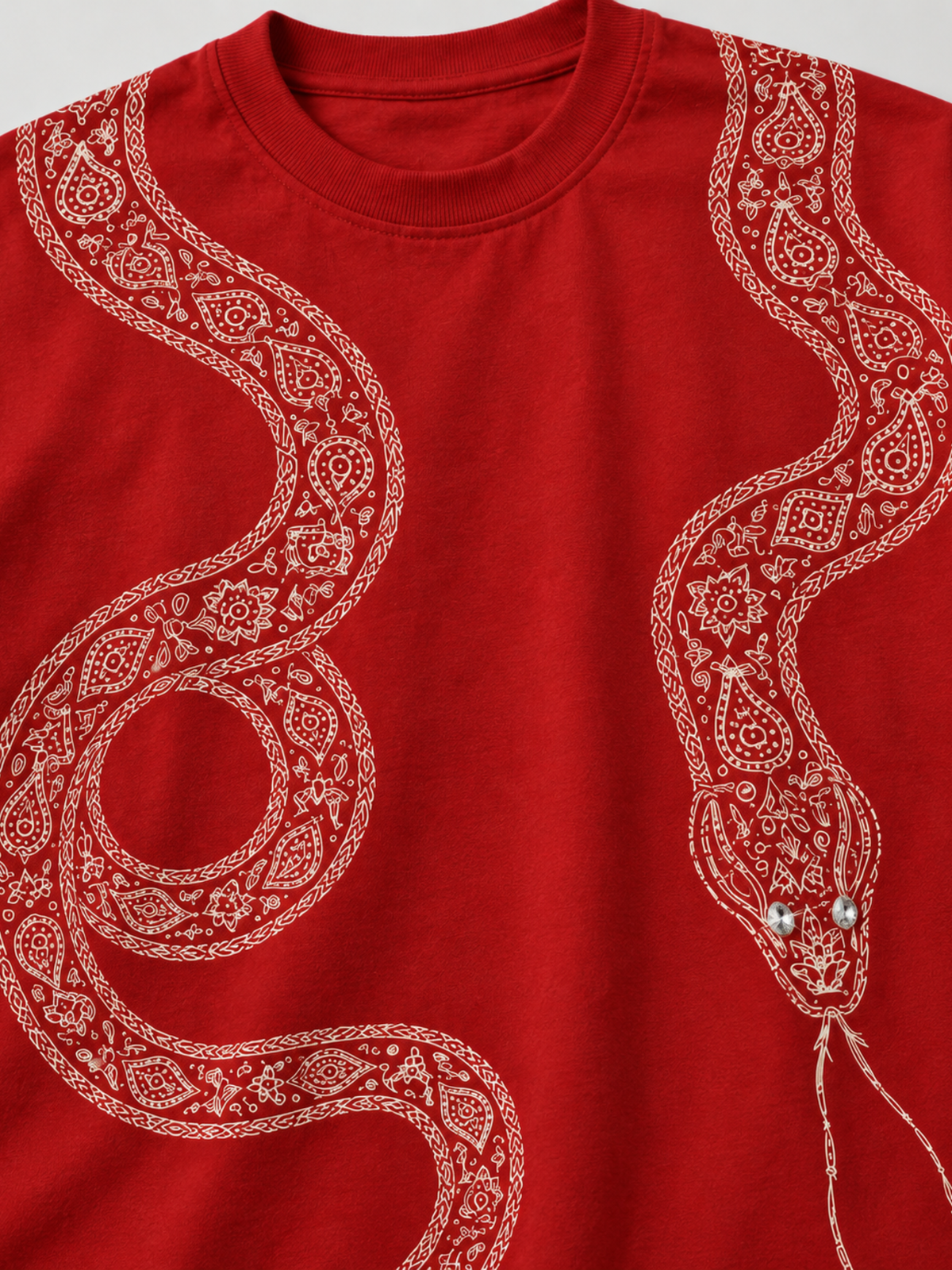 Naga 2.0 Oversized Tee Detachable Sleeves Red-Men