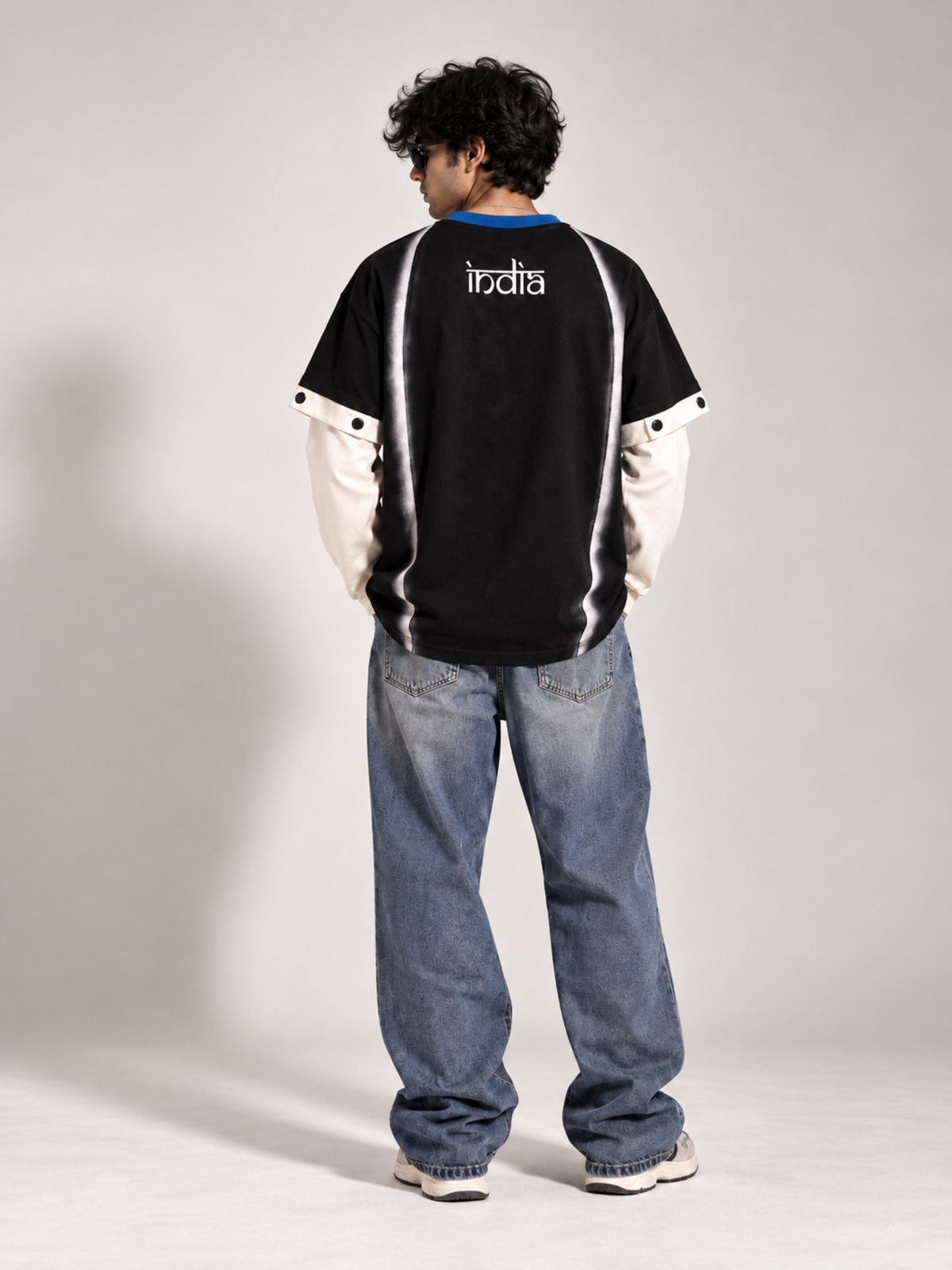 Jersey 2.0 Oversized Tee Detachable Sleeves Black-Men