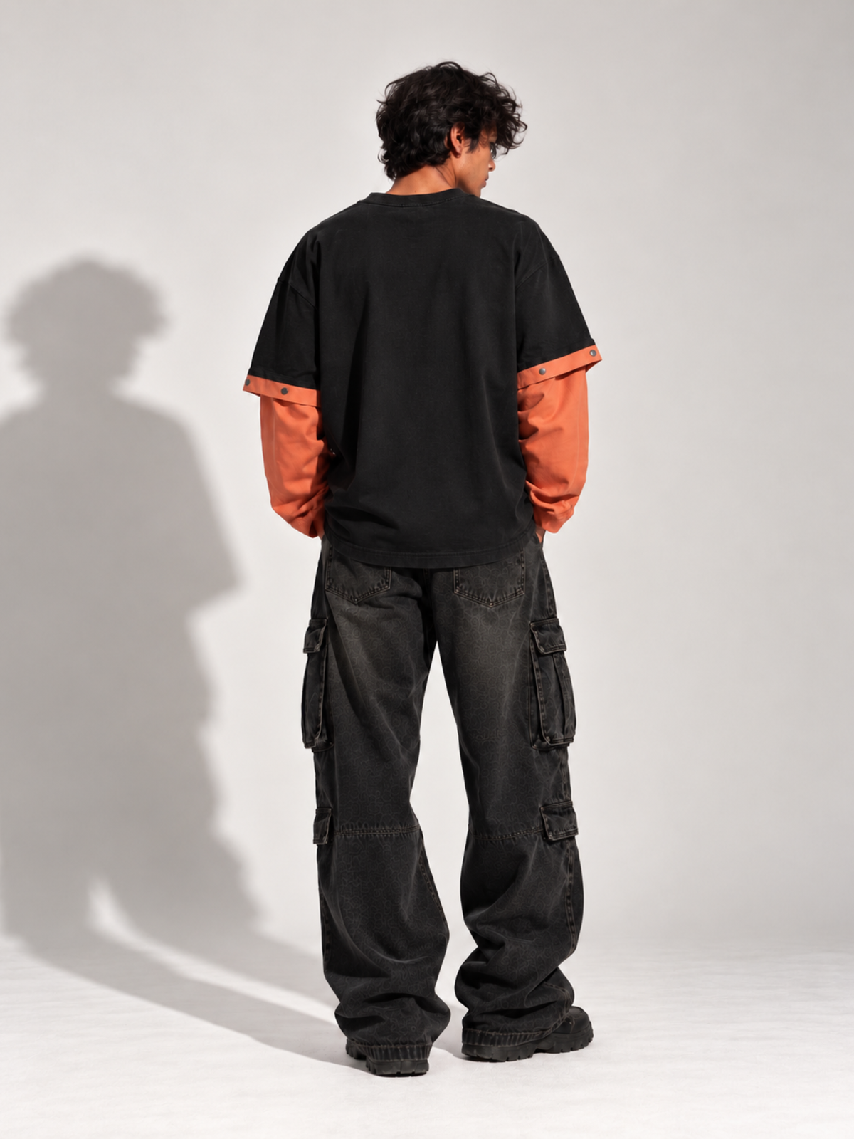 Saap Seedhi 2.0 Oversized Tee Detachable Sleeves Black-Men